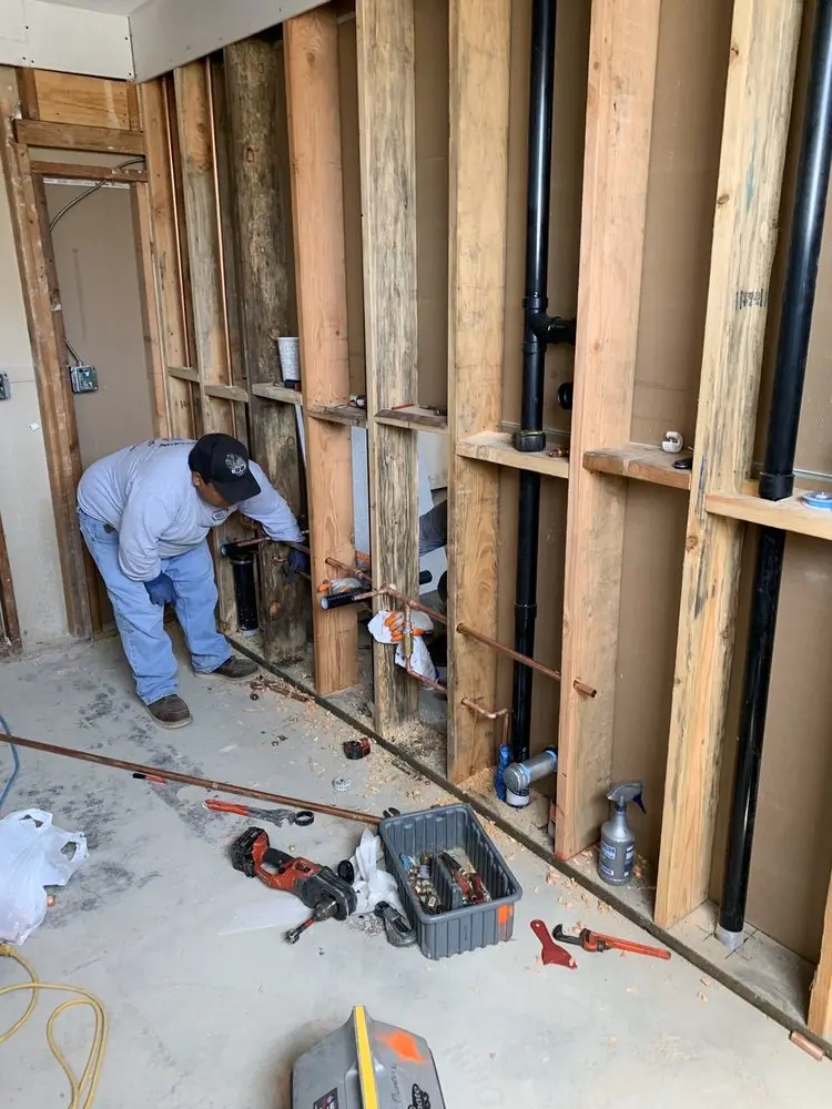 Commercial rough-in plumbing for Water Heater Replacement in Maplewood